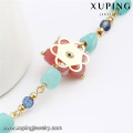 74587 Xuping nuevo diseñado encanto pulsera de oro de las mujeres